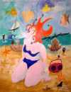 Les Bouffonnes de la plage (50cm x 65cm)