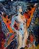 La femme papillon (40cm x 50cm)